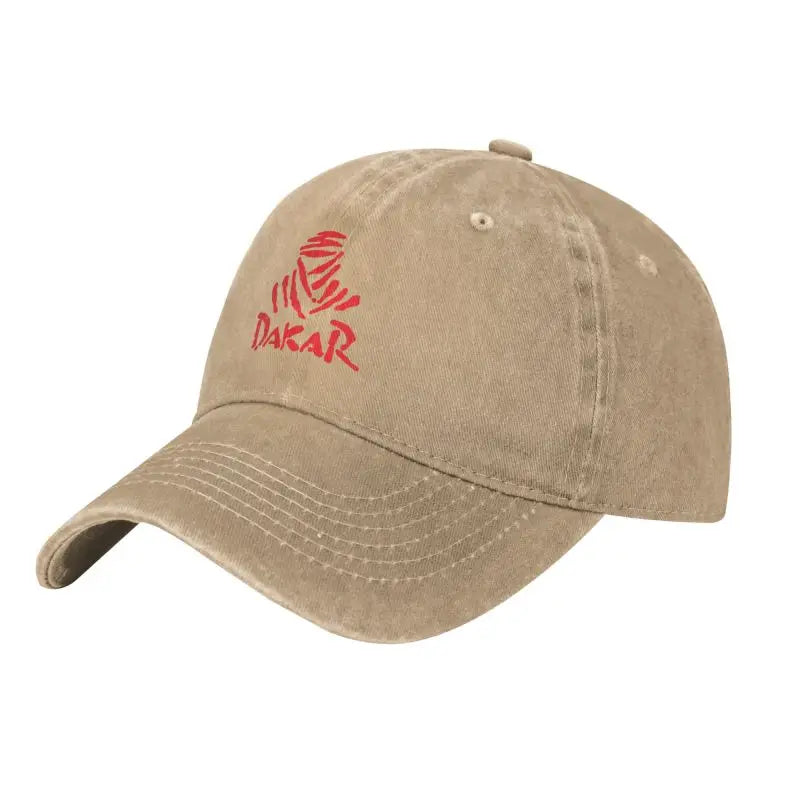 Vintage Racing Off Road D-Dakares Rally-baseballkepsar, unisex-modell, slitna och tvättade solkepsar, resekepsar, ostrukturerade mjuka kepsar
