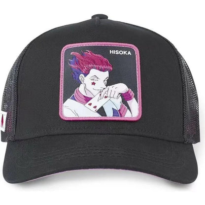 Hunter X Hunter-keps, sommar-snapback-baseballkeps för män, broderad, hiphop-stil, solskydd, justerbar truckerkeps i nät