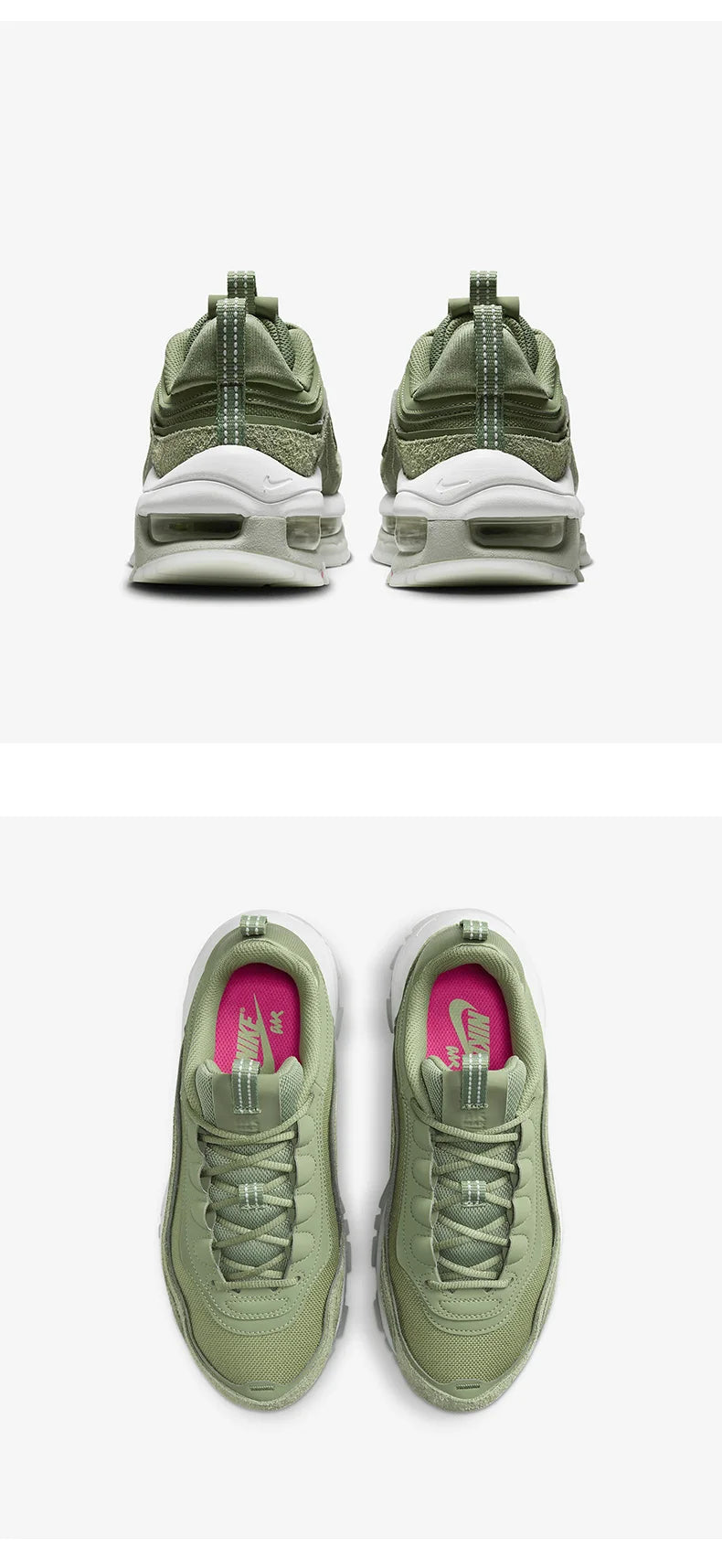 Chaussures de course Nike Air Max 97 pour femme, à amorti d'air et respirantes, FB4496-300