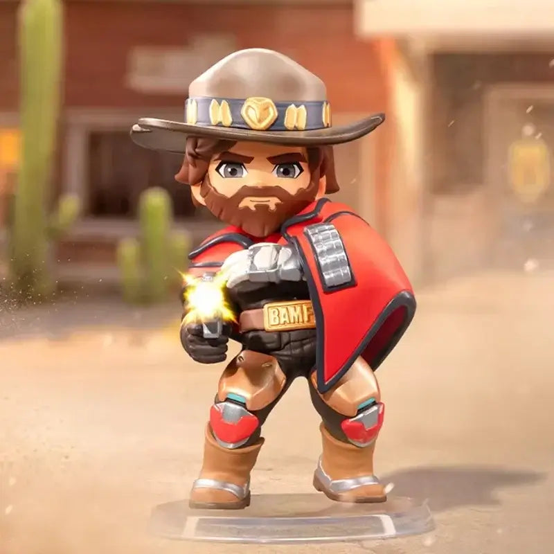 POP MART Overwatch Play of The Game Series Blind Box Mystery Box Toys Kawaii Ornaments Figurines Home Decor Desktop Model Dolls