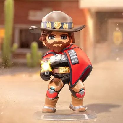 POP MART Overwatch Play of The Game Series Blind Box Mystery Box Toys Kawaii Ornaments Figurines Home Decor Desktop Model Dolls