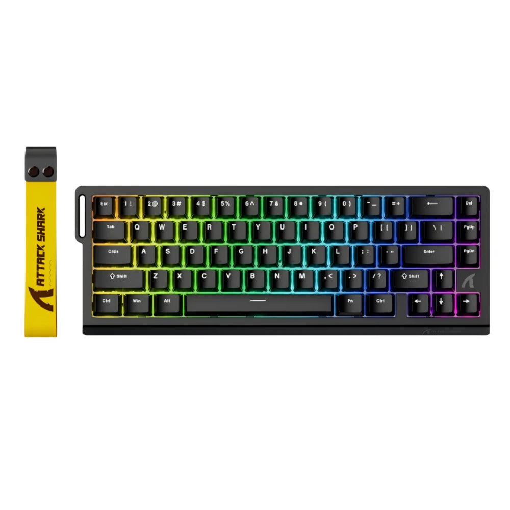 Attack Shark X68 HE Gaming Keyboard Magnetic Mechanical Wired for Pro Gaming 0.01mm Rapid Trigger 8000Hz 128K Rate