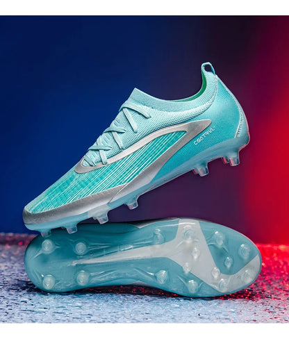 New Men Football Boots Non Slip Soccer Shoes Sport Outdoor Cleats Breathable Adult Long Spikes Training Boys Match Comfortable