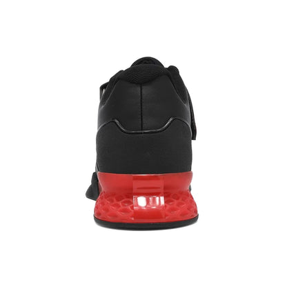 Weightlifting shoes, professional men and women powerlifting squat training shoes, hard sole gym shoes with stable heel, non-slip design