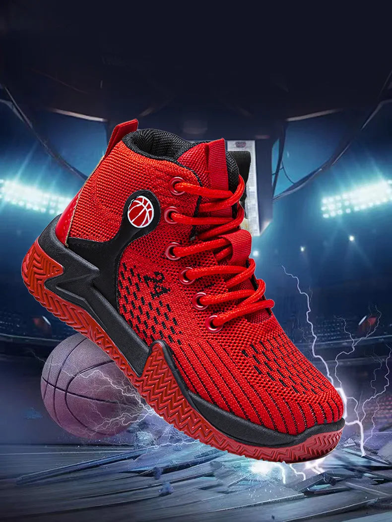 Large Size High Top Sports Shoes Men's Casual Breathable Comfortable Thick Bottom Basketball Shoes Running Shoes