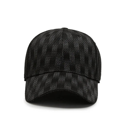 Stretch Herr Dam Åtsittande Stängd Elastisk Flexibel Flex Hiphop-kepsar Hattar Passform Visir NY Baseball Snapback Rutig Enfärgad Era