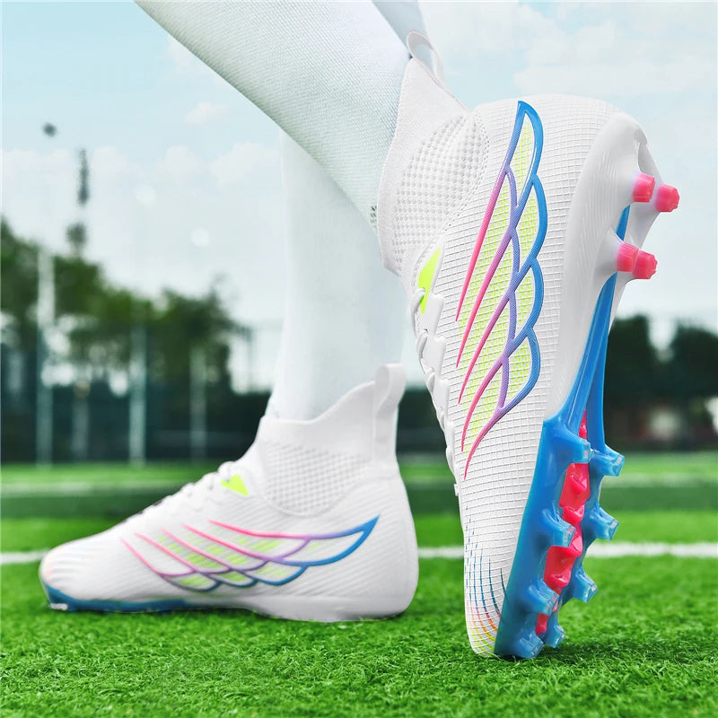 2026 Superfly FG Football Boots Outdoor Soccer Cleat Black Shoes Soft Sport Professional Shoes Breathable Comfortable Boots Plus