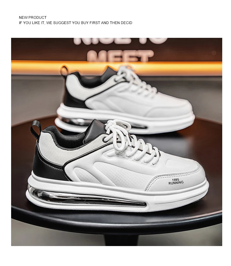 Air Cushion Men Sports Running Shoes Casual Breathable Lightweight Women's Comfortable Athletic Nonskid Walking Sneakers ﻿