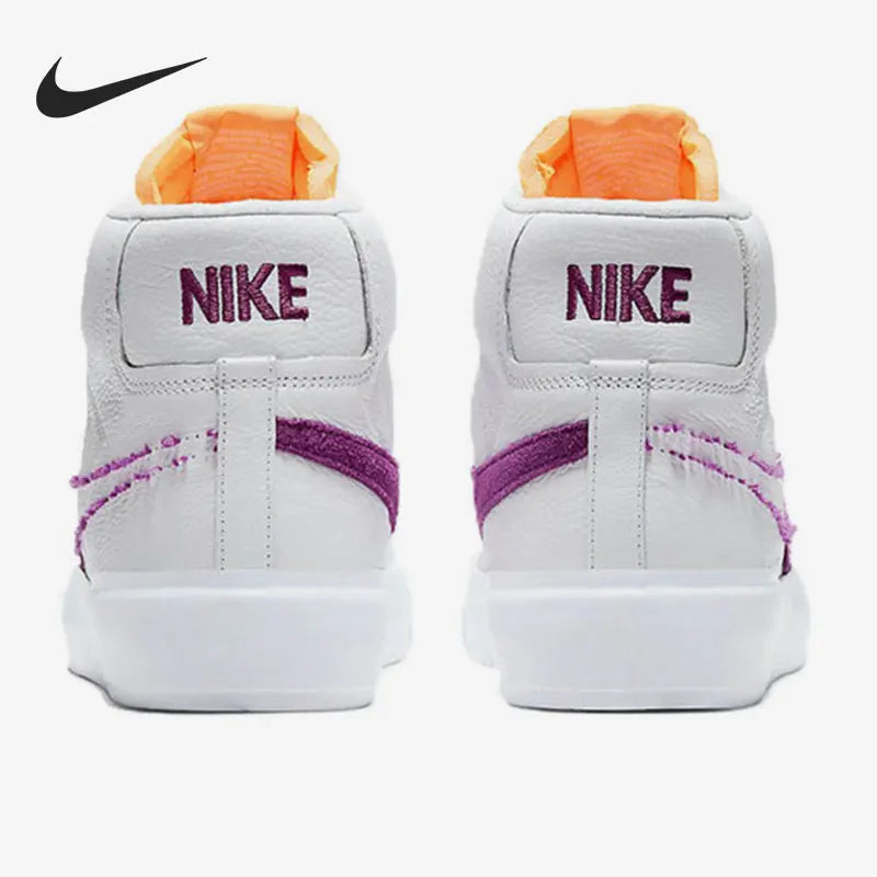 Oryginalne buty skateboardowe Nike SB BLAZER ZOOM dla mężczyzn i kobiet, o średniej wysokości cholewki, model DA2189-100