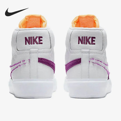 Oryginalne buty skateboardowe Nike SB BLAZER ZOOM dla mężczyzn i kobiet, o średniej wysokości cholewki, model DA2189-100