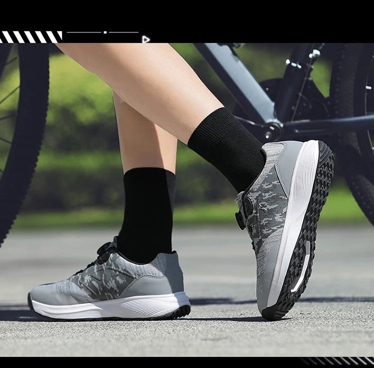 Cycling Sneaker MTB Men Sports Dirt Bike Shoes SPD Pedal Mountain Bicycle Footwear Speed Racing Man Flat Off Road Cycling Shoes