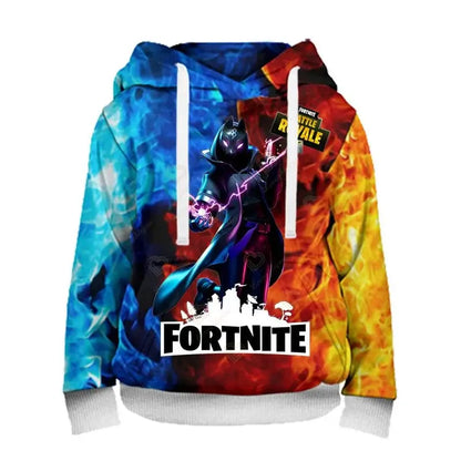Ανδρικό φούτερ με κουκούλα Fortnite, μοντέρνα μπλούζα με 3D εκτύπωση, φούτερ με κουκούλα Battle Game για αγόρια και κορίτσια, χιπ χοπ, ανδρικό casual πανωφόρι