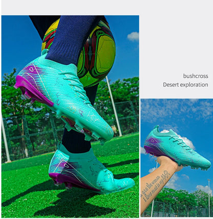New Men's Football Boots Wholesale Cleats Non-Slip Sneakers Training Soccer Shoes Top Quality FG Drop Shipping Unisex Adult