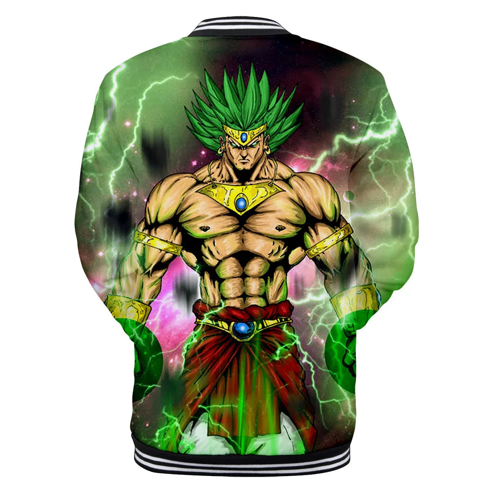 New Japanese Anime Dragon Ball Z Varsity Jacket Autumn Casual Sweatshirt Hoodie Coat Jacket Brand Baseball Jacket