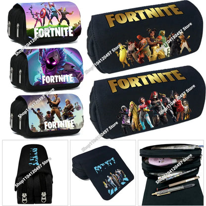 Estojo Escolar de Grande Capacidade Victory Royale para Rapazes e Raparigas, Fortnite Peely Llama Hero, Caixa para Canetas para Crianças e Adolescentes