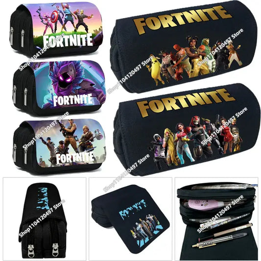 Estojo Escolar de Grande Capacidade Victory Royale para Rapazes e Raparigas, Fortnite Peely Llama Hero, Caixa para Canetas para Crianças e Adolescentes
