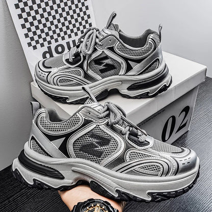 Casual sportstøj til mænd, udendørs vandring, trendy mode, streetwear og komfortabelt