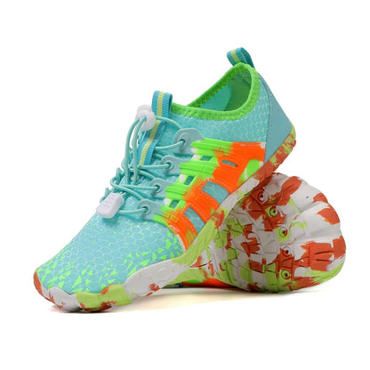 Men Women Water shoes Upstream Wading Swimming Barefoot Five Fingers Aqua Shoes Colorful Beach Seaside Light Unisex Sneakers New