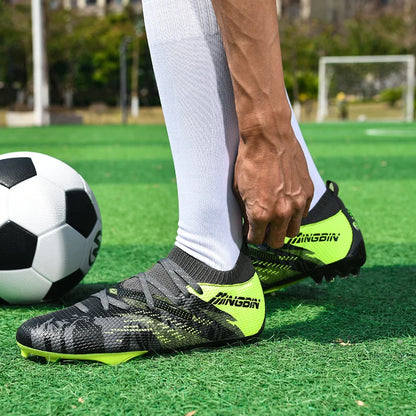 Tacchetti da calcio turf professionali da uomo, scarpe da calcio con mesh traspirante per ragazzi, sneakers antiscivolo da uomo Society Chuteira