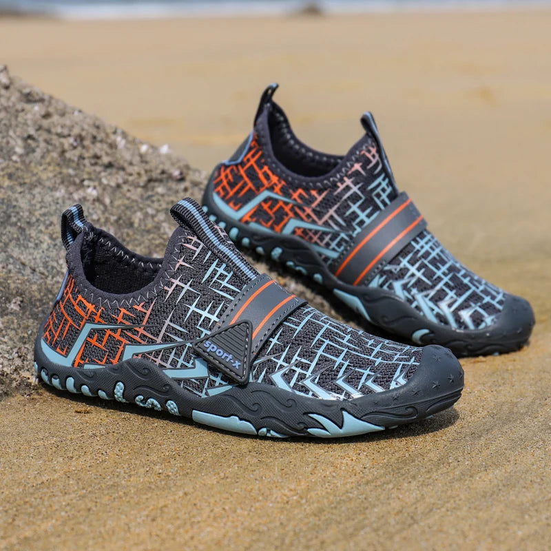 NEW Children Boys And Girls Beach Quick Diving Shoes Qianjiang Swimming Shoes Indoor Fitness Floor Shoes Bathroom Shoes 29-38#