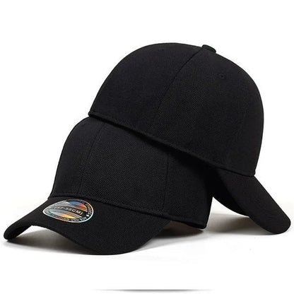 High Quality Baseball Cap Man Fitted Closed Full Cap Mesh Cap Outdoor Breathable Sports Cotton Sun Male TruckerHat Gorras Hombre