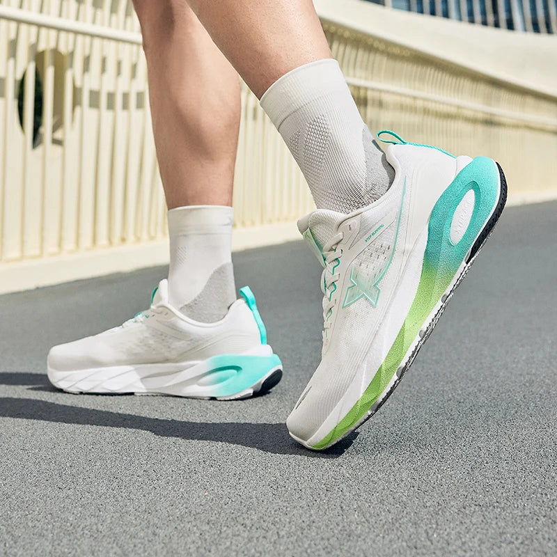 Xtep Lingbu 2.0 Running Shoes Male 2025 Spring ACE Support Feather Foam Sports Shoes  Stability Advanced Sneakers 875119110001