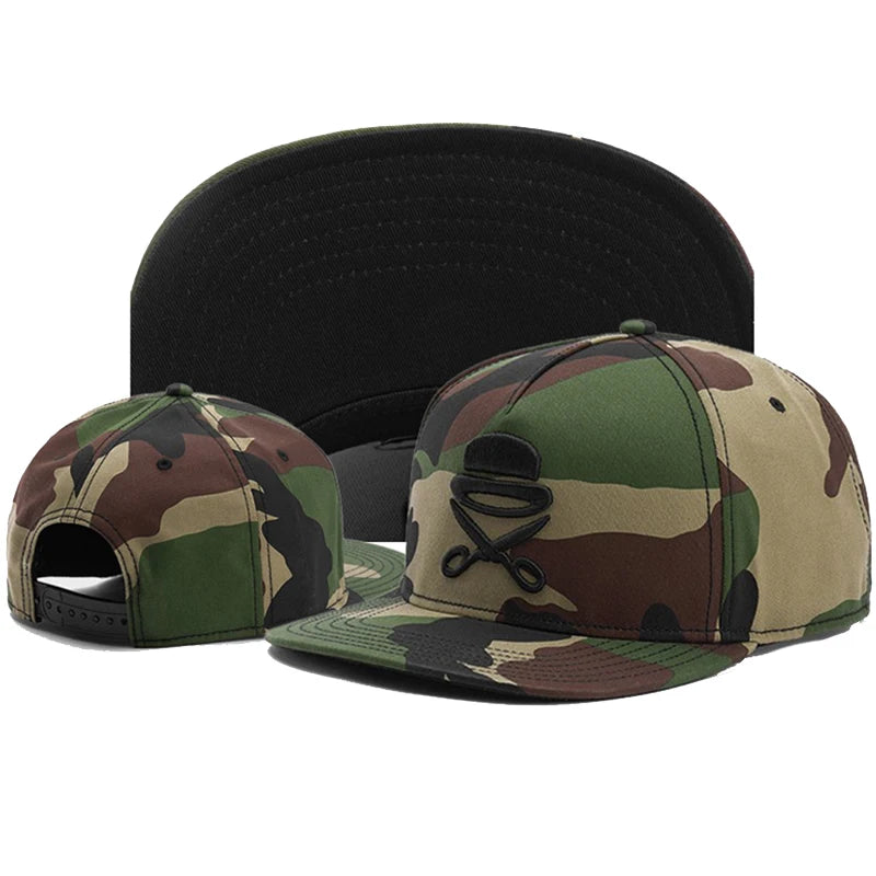 Fashion Scissor Embroidery Cap Men Women Adjustable Hip Hop Baseball Cap For Unisex Adult Outdoor Casual Sun Hat Snapback Hats