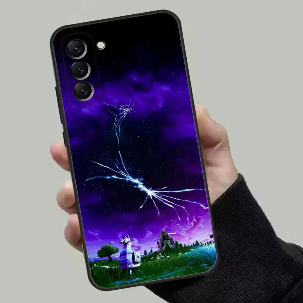 M-Midas F-Fortnite Phone Case For Samsung Galaxy A13,A21s,A22,A31,A32,A52,A53,A71,A80,Soft Black Shell