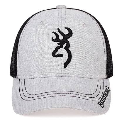 Embroidered Totem Baseball Hat, High Quality Hip Hop Outdoor Mesh Hat, Sunshade, Breathable Truck Hat