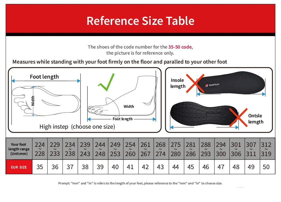 Baasploa Men's New Hiking Shoes Outdoor Waterproof Wear-Resistant Non-Slip Sneakers Male Casual Lightweight Lace-Up Walking Shoes