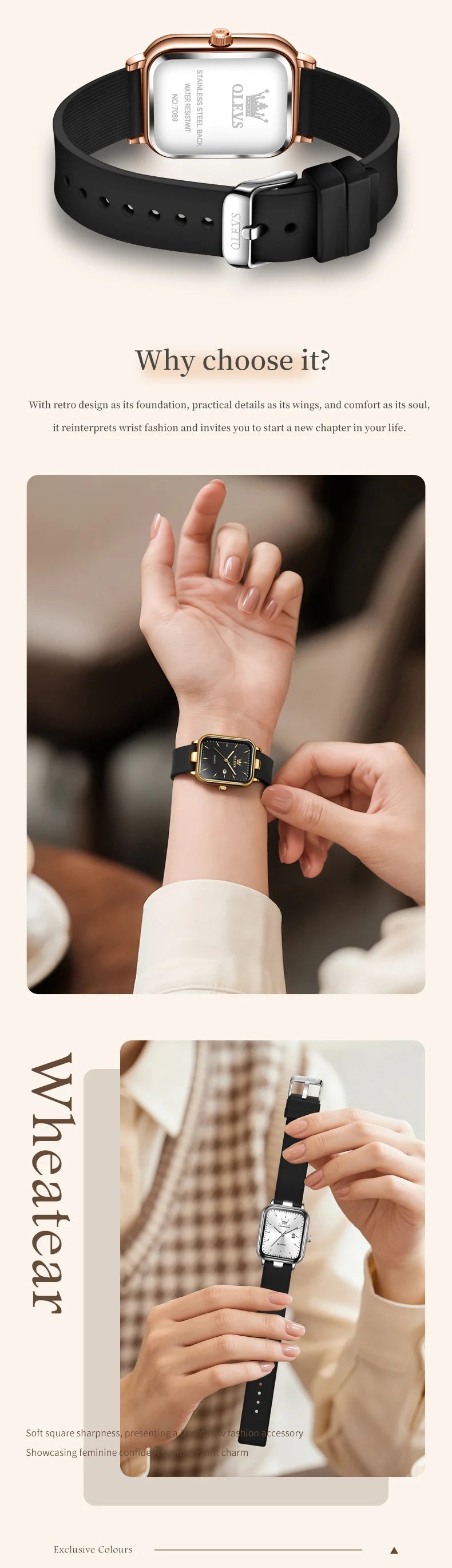 OLEVS 7089 Watch For Women Top Brand Calendar Quartz Woman Watch Waterproof Luminous Simple Fashion Elegant Ladies Hand Clock