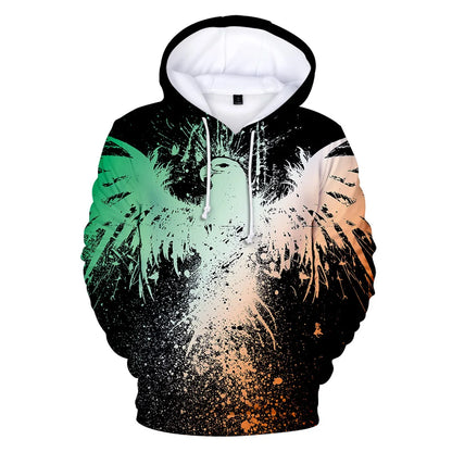 Classic Dolphins tigers wolves galloping horses animal 3D Print Hoodies Long Sleeve Sweatshirts Adult/Child Casual Pullovers