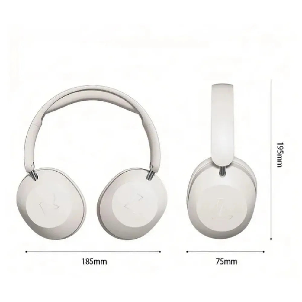 Foldable Wireless Bluetooth Headset Over Ear Sports Headphones with Stereo Sound, Noise Reduction, High Power Bluetooth Headphones for Music, Calls & Travel