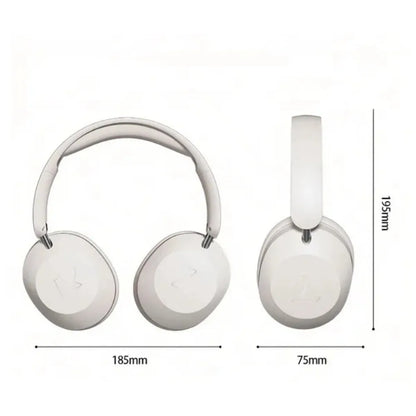 Foldable Wireless Bluetooth Headset Over Ear Sports Headphones with Stereo Sound, Noise Reduction, High Power Bluetooth Headphones for Music, Calls & Travel