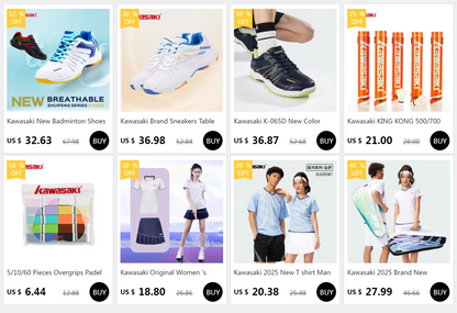 Kawasaki  Mens Badminton Shoes Professional Sports Shoes for Women Breathable Indoor Court Sneakers K-086