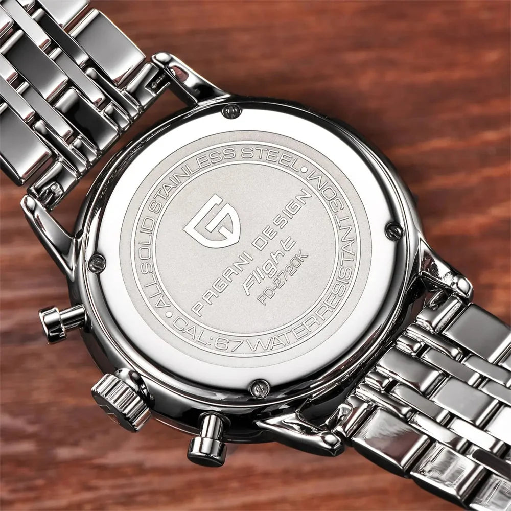 Pagani Design Men's Chronograph Watch  Japan VK67 Movt Waterproof Multifunctional Business Sports Quartz Watch Relogio Masculino