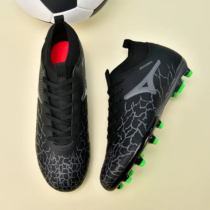 Men Ankle Football Boots Outdoor Grass Cleats Unisex Soccer Shoes Long Society Spikes FG Professional Football Shoes Chuteira
