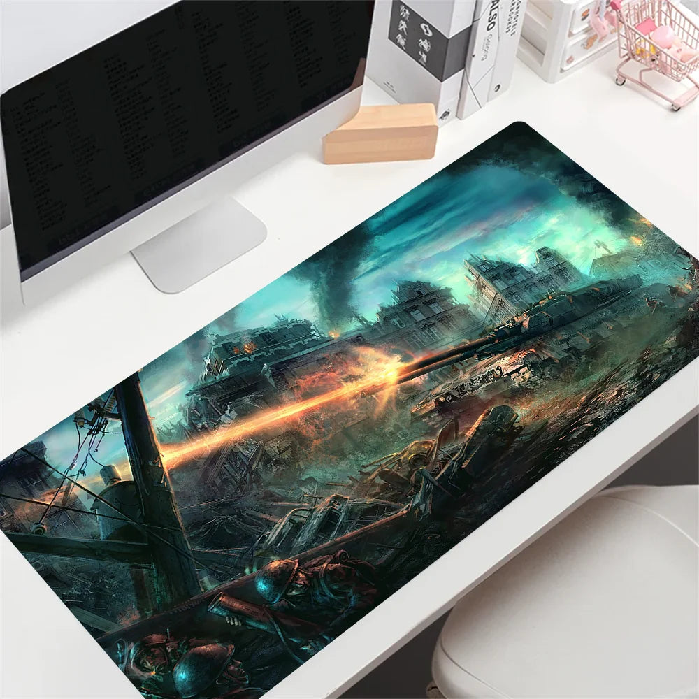 HD-mukautettu World of Tanks -peli -hiirimatto, suuri koko, anime-aiheinen hiirimatto, räätälöity CS:GO:lle, Zelda, World of Warcraft -pöytämatot