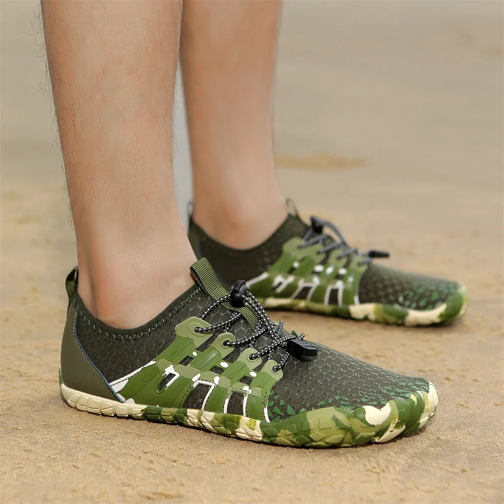 Men Women Water shoes Upstream Wading Swimming Barefoot Five Fingers Aqua Shoes Colorful Beach Seaside Light Unisex Sneakers New