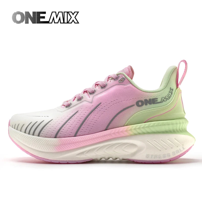 ONEMIX Νέα αθλητικά παπούτσια με αντικραδασμική προστασία για άνδρες, κατάλληλα για δρομείς βαρέων αποστάσεων, με κορδόνια, αθλητικά γυναικεία, αντιολισθητικά, για εξωτερική χρήση, ανδρικά αθλητικά παπούτσια