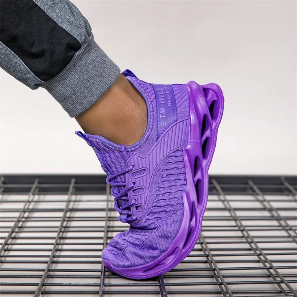 Hot Sale Pink Casual Sneakers Women Men Blade Shoes Big Size 46 Light Breathable Running Shoes Shoes Men Mesh Sports Sneakers