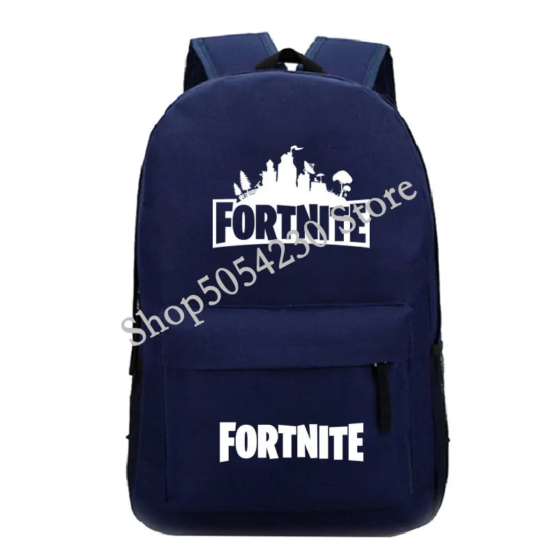 Mochila Fortnite Games, mochila escolar Fortnite para adolescentes, unissexo, com compartimento para portátil, para escola, viagens e uso casual