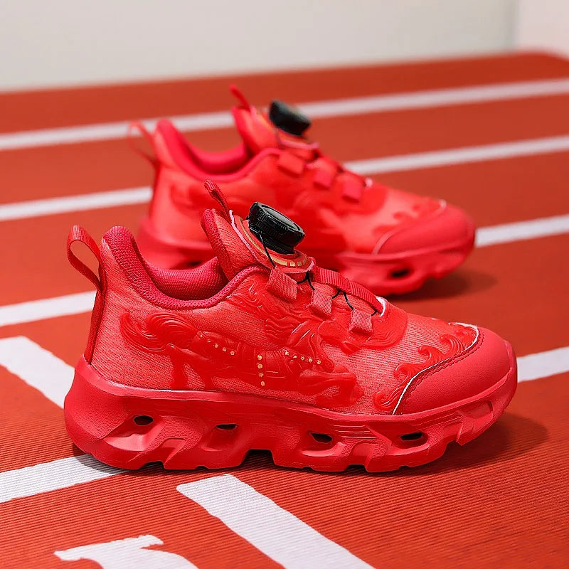 Dziecięce buty sportowe – modne, siateczkowe, studenckie, amortyzowane buty treningowe – nowe, oddychające, antypoślizgowe buty do codziennego biegania