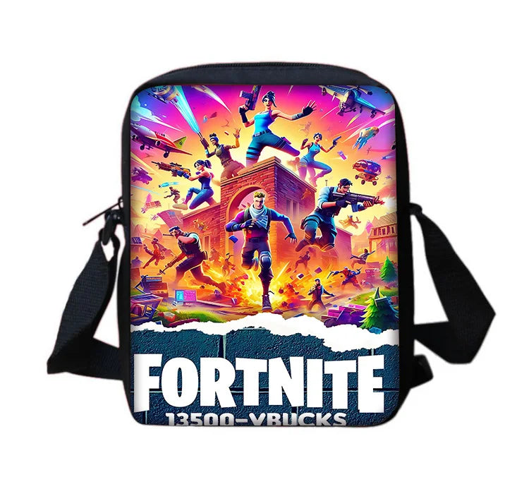 Hot Game Shooting Fortnites Child School Backpack With Shoulder Bag Pencil Bags School Bags for Boys Girls Best Gift