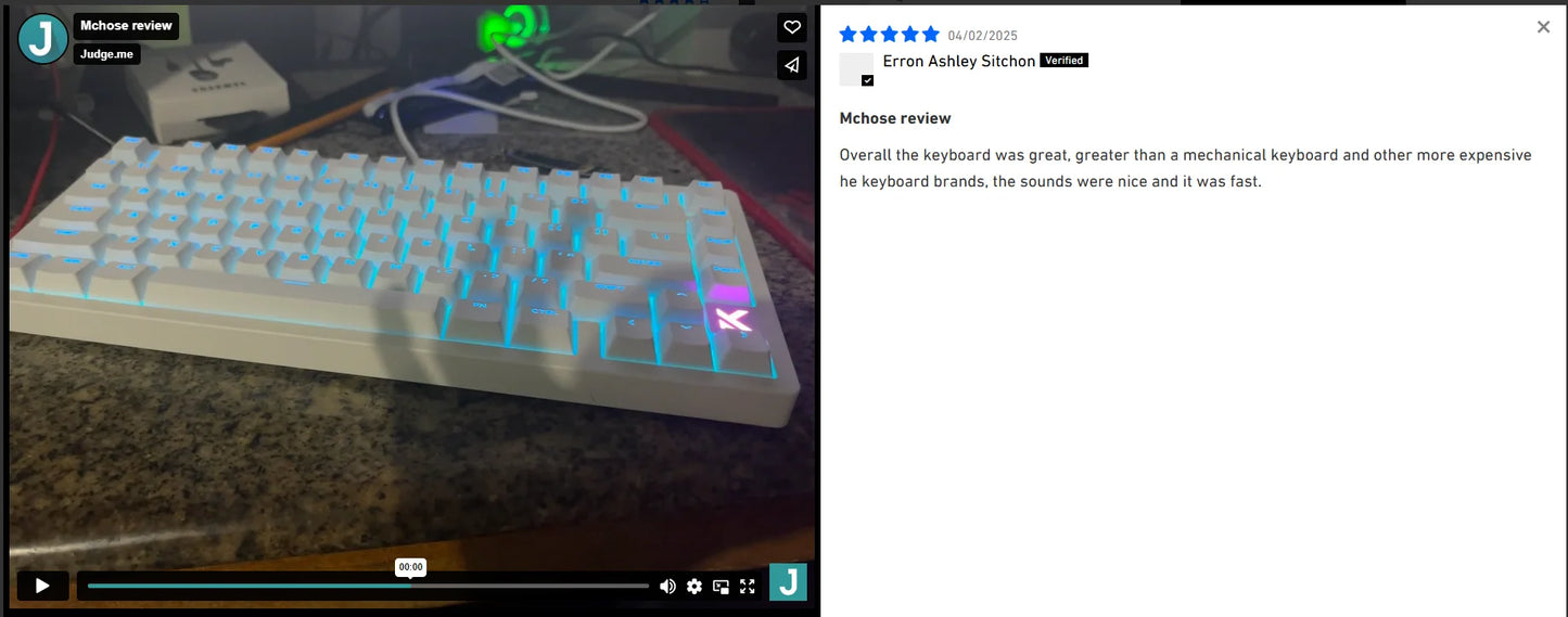 Teclado Gaming MCHOSE Jet 75 com Interruptores Magnéticos Hall Effect, Hot-Swappable, RGB Personalizado, Snap Tap, Latência de 0.1ms e Taxa de Polling de 8kHz