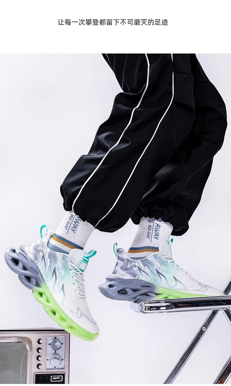 Men Running Shoes Breathable Mesh Sports Shoes Cushion Casual Sneakers Lightweight Comfortable Tennis Shoes﻿ Athletic Footwear