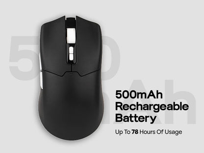 Rato Gaming sem Fios/BT/2.4GHz e com Fio EPOMAKER Click Lite, Sensor PAW3311, 800 a 24000 DPI, com Bateria de 500mAh para PC/Mac/Linux