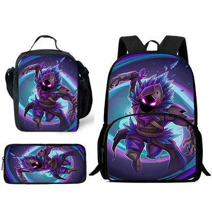 Hot Game Design Child Backpacks F-FortniteS Lunch Bag Pencil Case Pupil Large Capacity School Bags For Boy Girl Best Gift