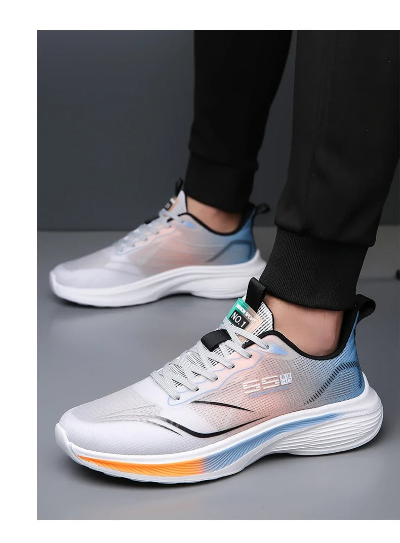 Carbon Plate Marathon Shoes Men Casual Sneakers Air Cushion Luxury Comfortable Lightweight Sports Running Shoes Male Footwear