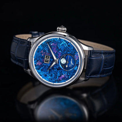 Sugess Watch of Men Moonphase ST2528 Movement Automatic Mechanical Wristwatches Waterproof Sapphire Crystal Titanium Dial S401